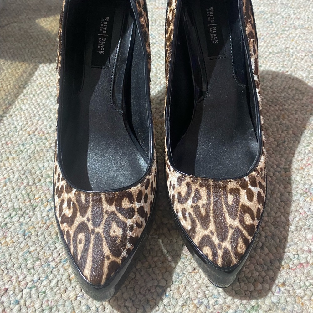 WHBM Animal Print High Heels
